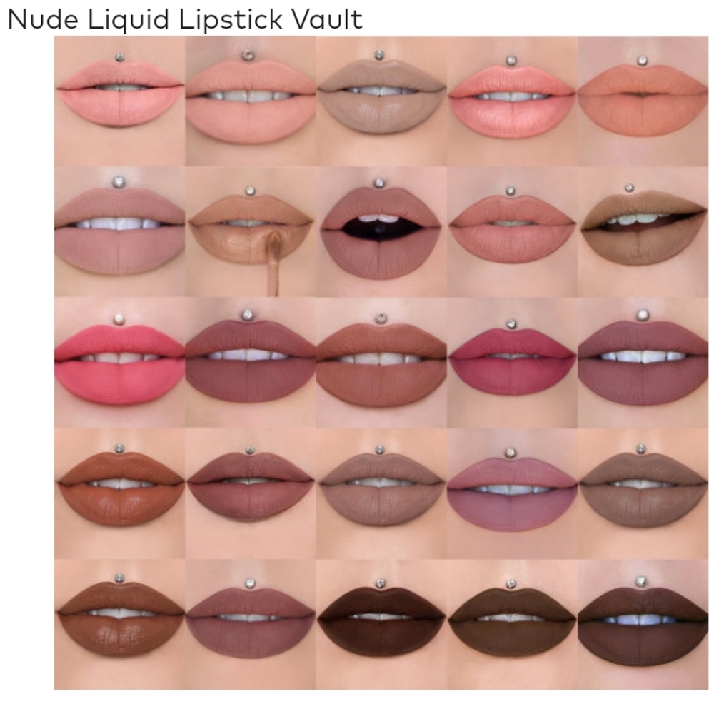 Jeffree Star Cosmetics The Nude Liquid Lipstick Vault 25pc Mini's 100% Authentic